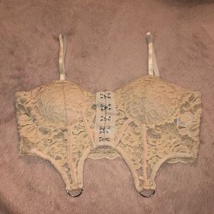 Cream/ tan  sexy crop top